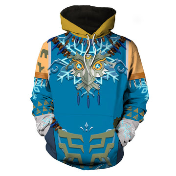 The Legend of Zelda: Tears of the Kingdom Link Cosplay Hoodie 3D Printed Hooded Casual Streetwear Pullover